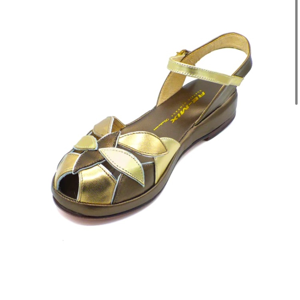 Re-Mix Vintage Reproduction Giulia Peep Toe Sandal